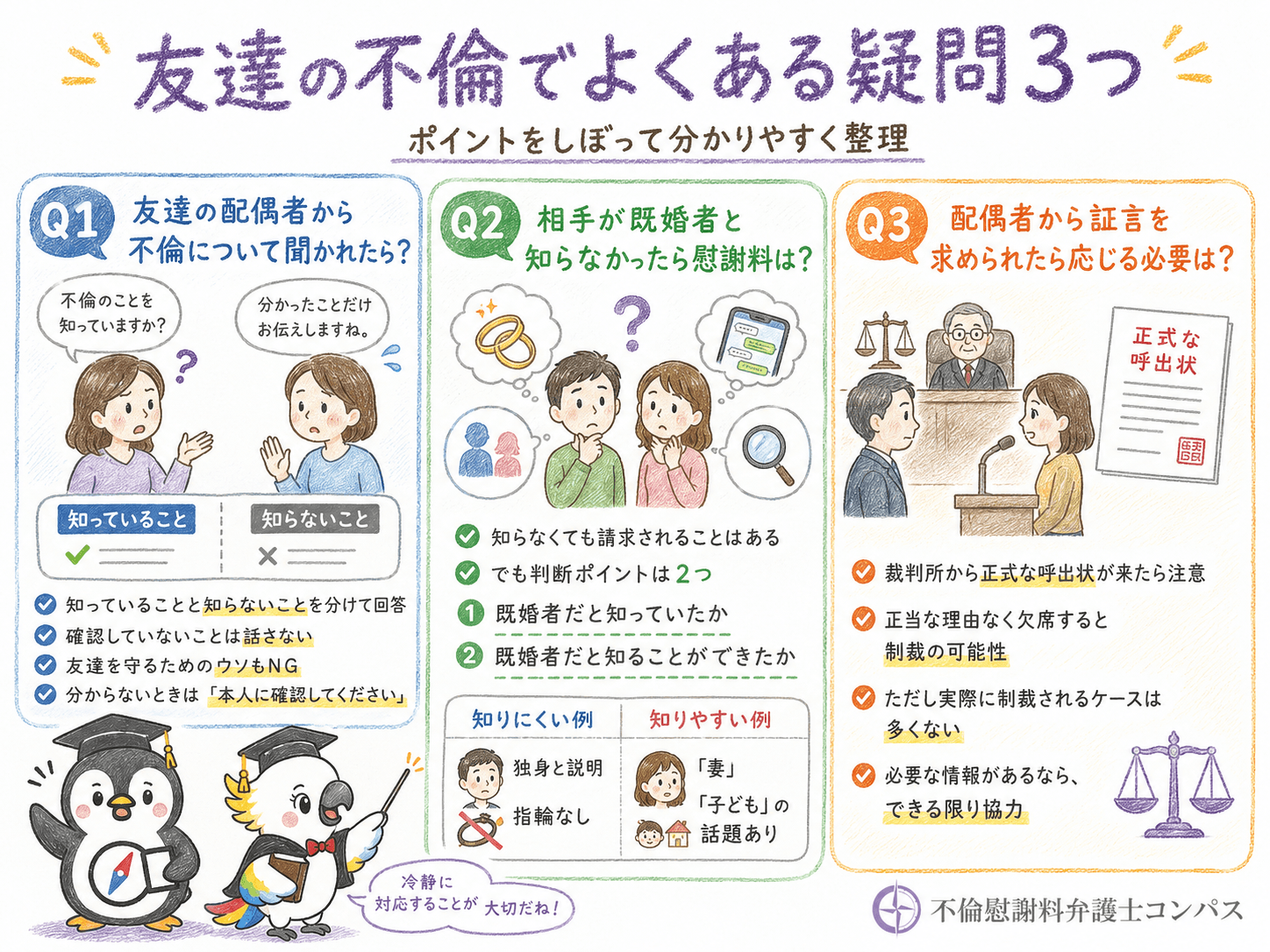 ７章　友達の不倫でよくある疑問３つ